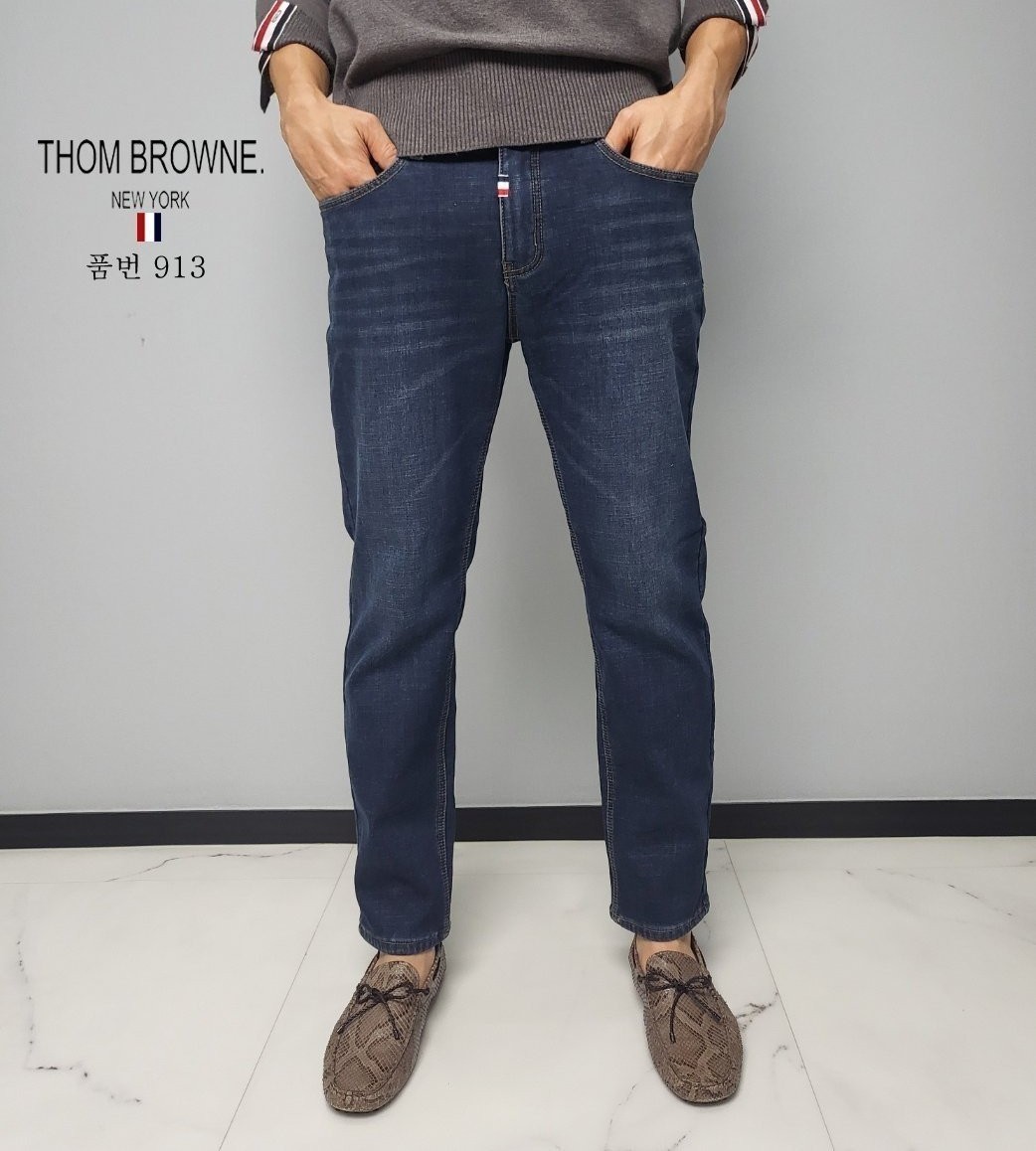 ●11월 판매 19위● THOM BROWNE 톰브라운 융기모 청바지
