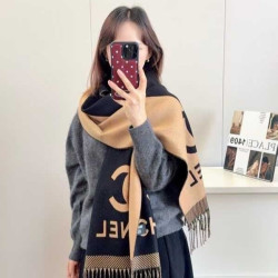 CHANEL 샤넬 캐시미어 숄 머플러