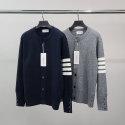 THOM BROWNE 톰브라운 램스울 사선완장 라운드 가디건