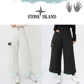 STONE ISLAND 스톤아일랜드 와이드 카고 패딩 팬츠