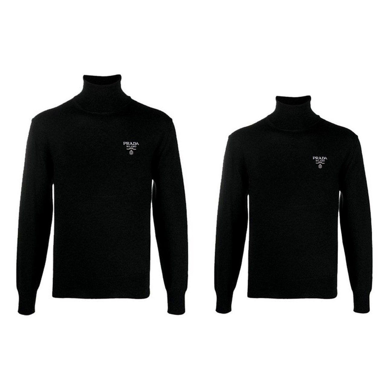 PRADA 프라다 밀라노 자수 터틀넥