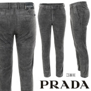 PRADA 프라다 클래식 미니 스틸 골덴 그레이 팬츠