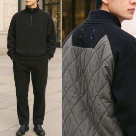 MAISON MARGIELA 메종마르지엘라 하프 집업 후리스 2COLOR