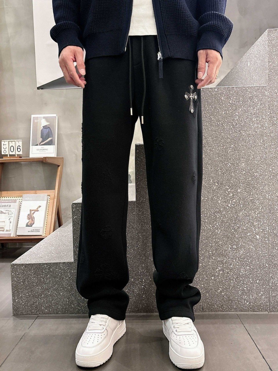 CHROME HEARTS 크롬하츠 크로스 로고 팬츠