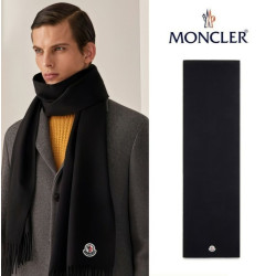 MONCLER 몽클레어 클래식 패치 울 머플러