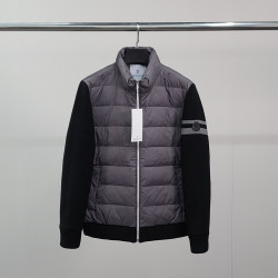 MONCLER 몽클레어 덕다운 블랙와펜 니트 패딩 자켓