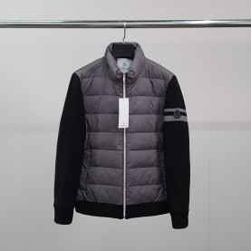 MONCLER 몽클레어 덕다운 블랙와펜 니트 패딩 자켓