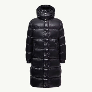 MONCLER 몽클레어 하노베리안 후드 스퀘어 퀼팅 롱 다운 자켓