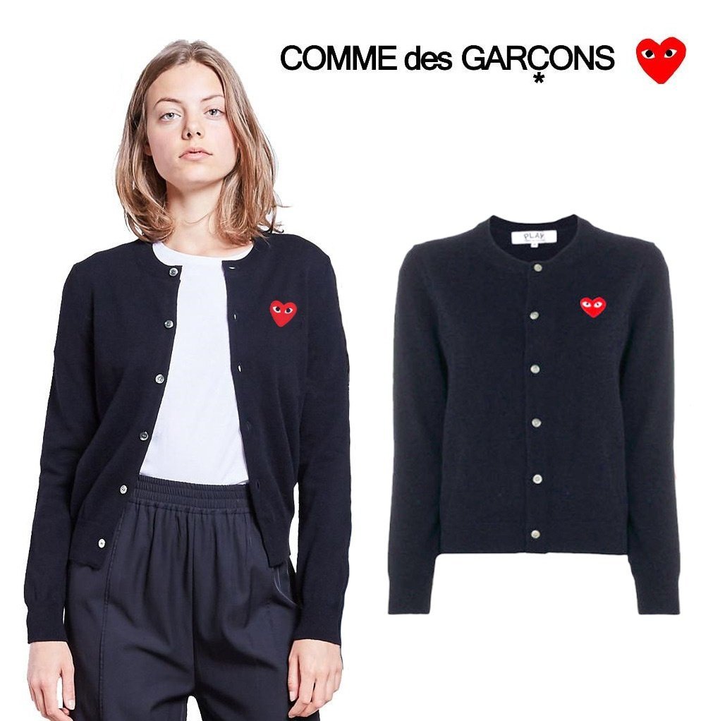 COMME DES GARCONS 꼼데가르송 라운드 여성용 가디건 3COLOR