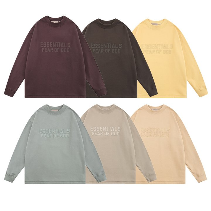 FEAR OF GOD 피어오브갓 에센셜 1813 톤온톤 로고 플리스 스웨트 셔츠