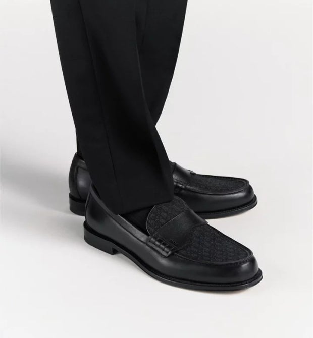 ●디올 오블리크 자카드 레더 그랑빌 로퍼 ●