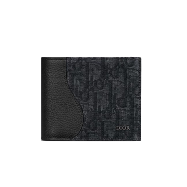 ●디올 오블리크 자카드 새들 컴팩트 반지갑●