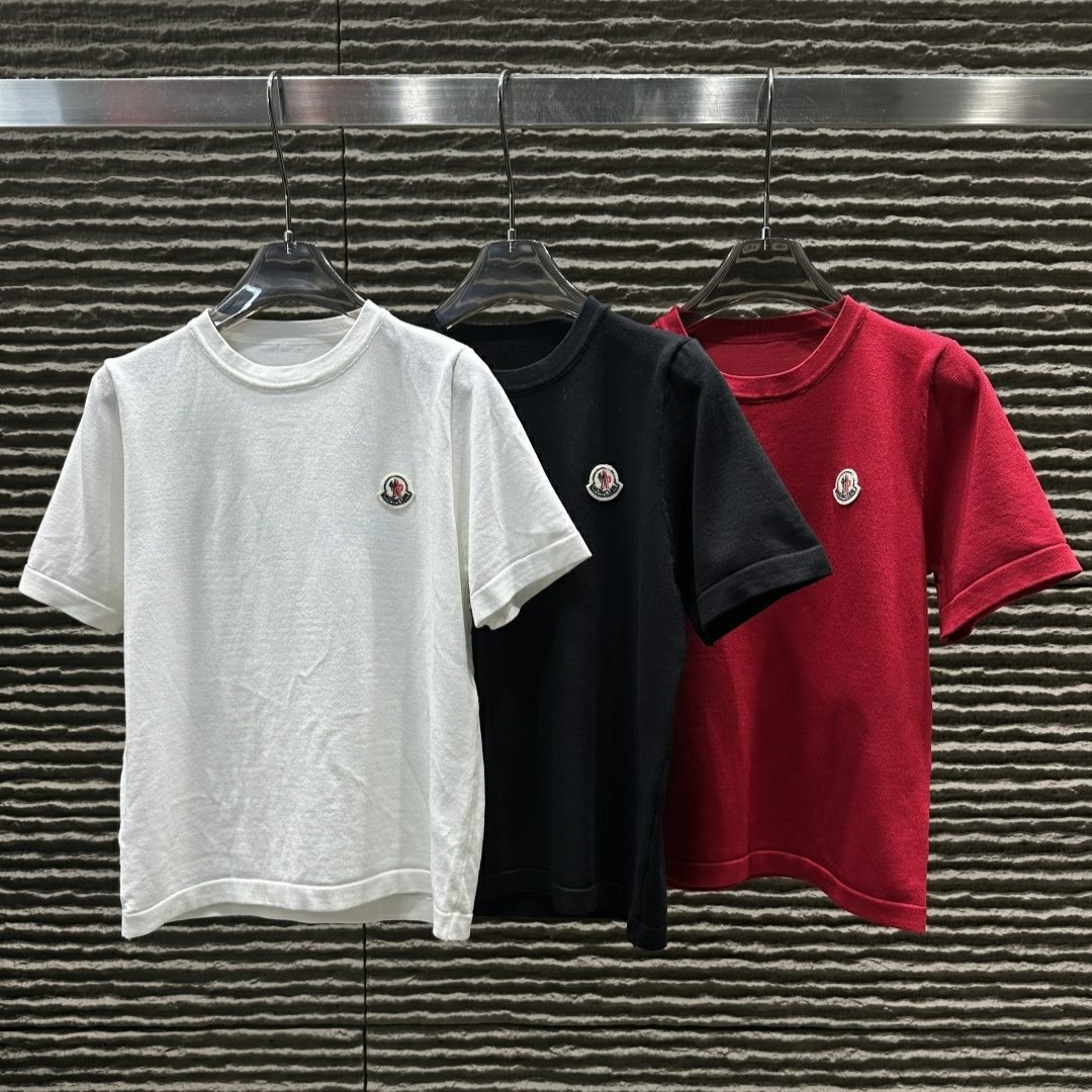 MONCLER 몽클레어 로고 니트 티셔츠