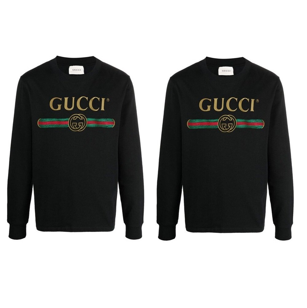 GUCCI 구찌 페이크 로고 커플 맨투맨