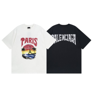 BALENCIAGA 발렌시아가 2385 트로피칼 로고 반팔