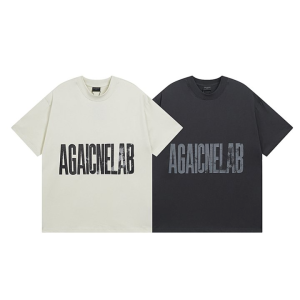 BALENCIAGA 발렌시아가 3182 리버스 로고 구제 워싱 반팔