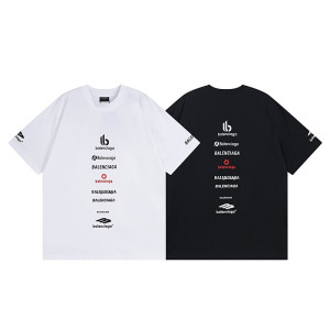 BALENCIAGA 발렌시아가 23129 멀티 로고 반팔