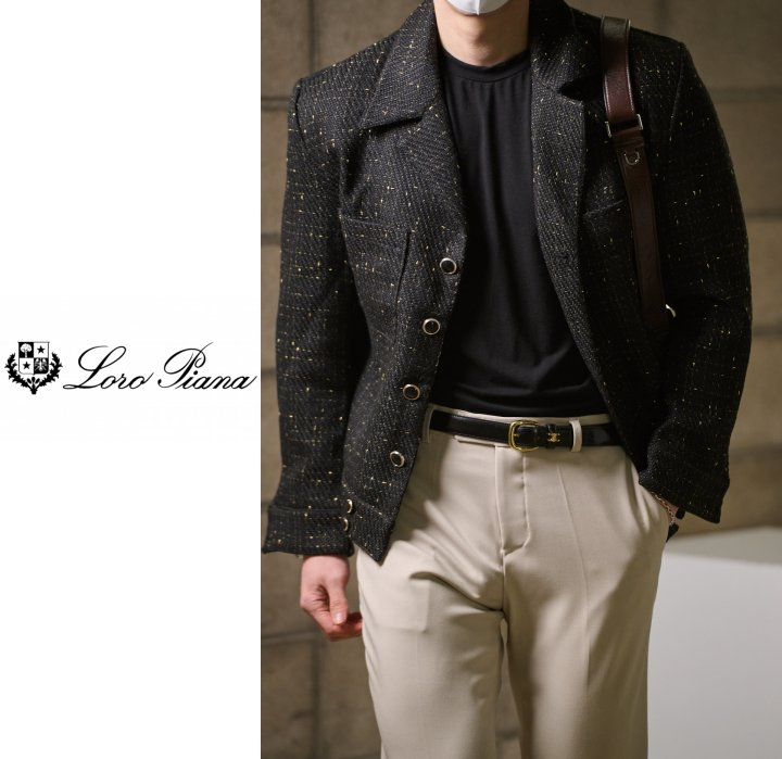 LOROPIANA 로로피아나 박서준 트위드 자켓