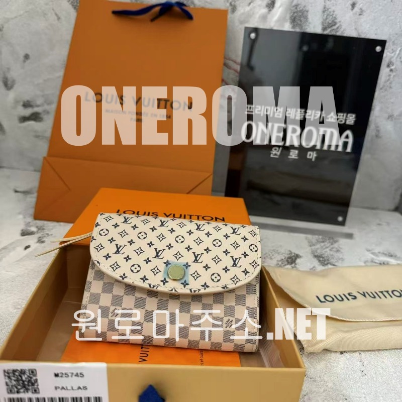 오*비 고객님 루이비통 로잘리 다미에 아주르 코인 카드지갑