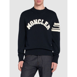 MONCLER 몽클레어 부클 로고 크루넥 스웨터 2COLOR