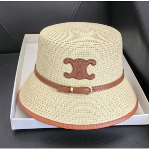 CELINE 셀린느 벨트 라탄 버킷햇
