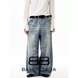 BALENCIAGA 발렌시아가 연청 워싱 팬츠
