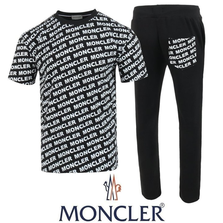 MONCLER 몽클레어 이니셜 전판 반팔 & 긴바지 셋업