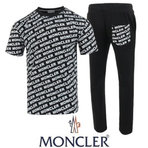 MONCLER 몽클레어 이니셜 전판 반팔 & 긴바지 셋업