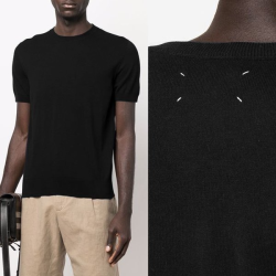 MAISON MARGIELA 메종마르지엘라 라운드 니트반팔