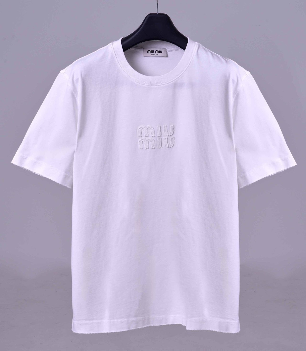 MIUMIU 미우미우 로고패치 반팔 2COLOR