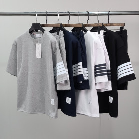 THOM BROWNE 톰브라운 사선완장 트레이닝 반팔 세트