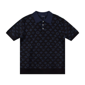 LOUIS VUITTON 루이비통 6389 모노그램 자카드 폴로 니트 반팔