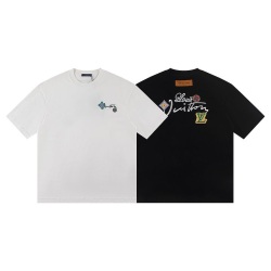 LOUIS VUITTON 루이비통 6410 엠브로이더드 시그니처 반팔