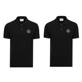 GUCCI 구찌 마몬트 골드 커플 카라 반팔티