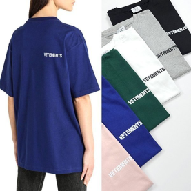 VETEMENTS 베트멍 더블로고 반팔