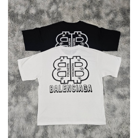 BALENCIAGA 발렌시아가 코인 오버핏 라운드 반팔