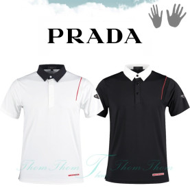 PRADA 프라다 라펠 카라 반팔