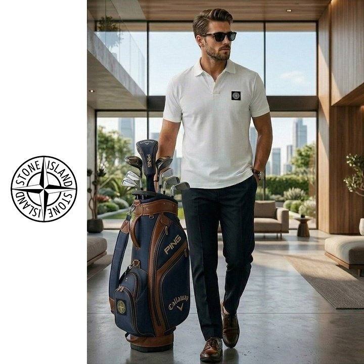 STONE ISLAND 스톤아일랜드 브이 카라 패치티 4COLOR