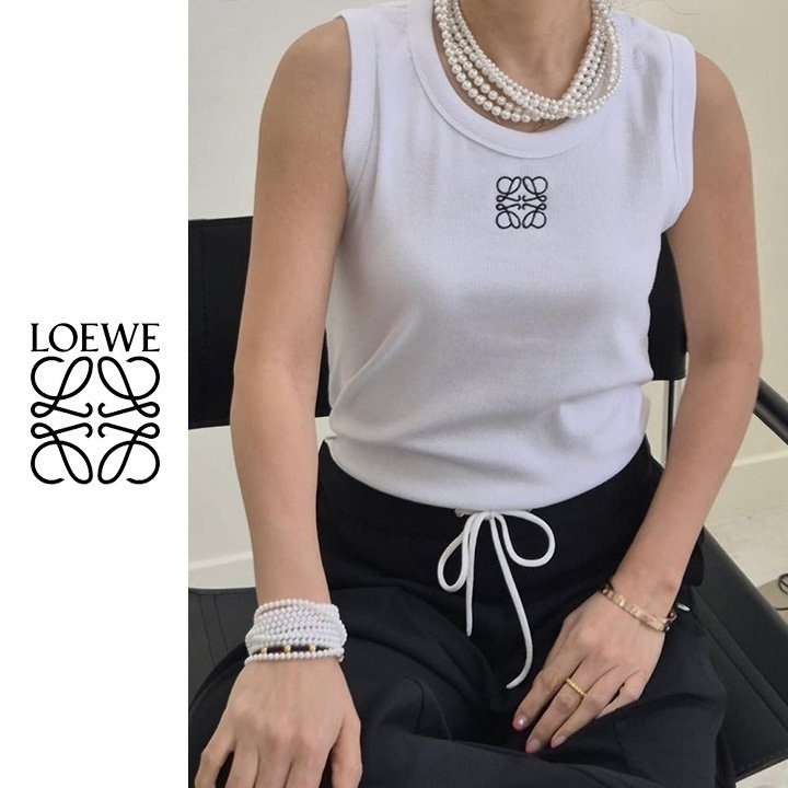 LOEWE 로에베 아나그램 자수 나시 2COLOR