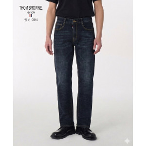 THOM BROWNE 톰브라운 슬림 일자 청바지(094)