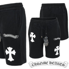 CHROME HEARTS 크롬하츠 화이트 크로스 트레이닝 반바지