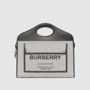 BURBERRY 버버리 미디엄 캔버스 토트 80367851