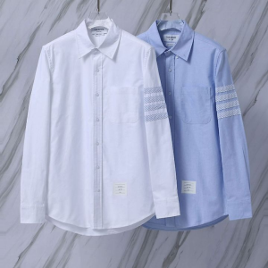 THOM BROWNE 톰브라운 907 ST 사선 옥스포드 셔츠