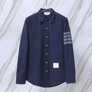 THOM BROWNE 톰브라운 908 사선 트윌 코튼 셔츠