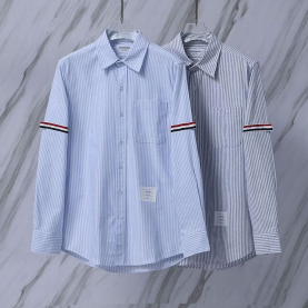 THOM BROWNE 톰브라운 998 RWB 암밴드 스트라이프 옥스포드 셔츠