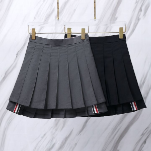 THOM BROWNE 톰브라운 006 우먼 레이어드 플리츠 스커트