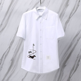 THOM BROWNE 톰브라운 025 헥터 옥스포드 반팔 셔츠