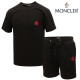 MONCLER 몽클레어 레드 패치 반팔 & 반바지 셋업