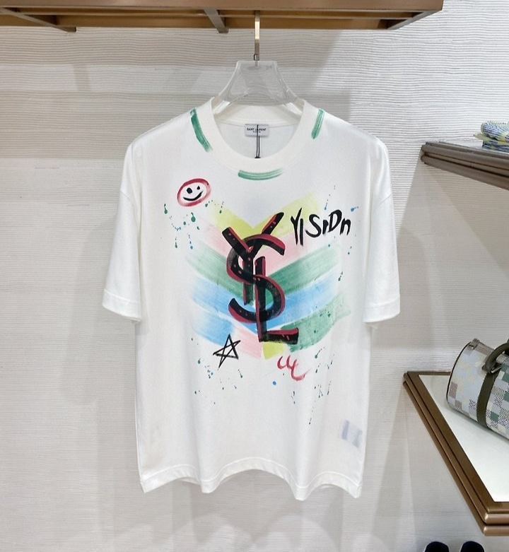 SAINT LAURENT 생로랑 그래피티 아트웍 ysl 티셔츠 2COLOR