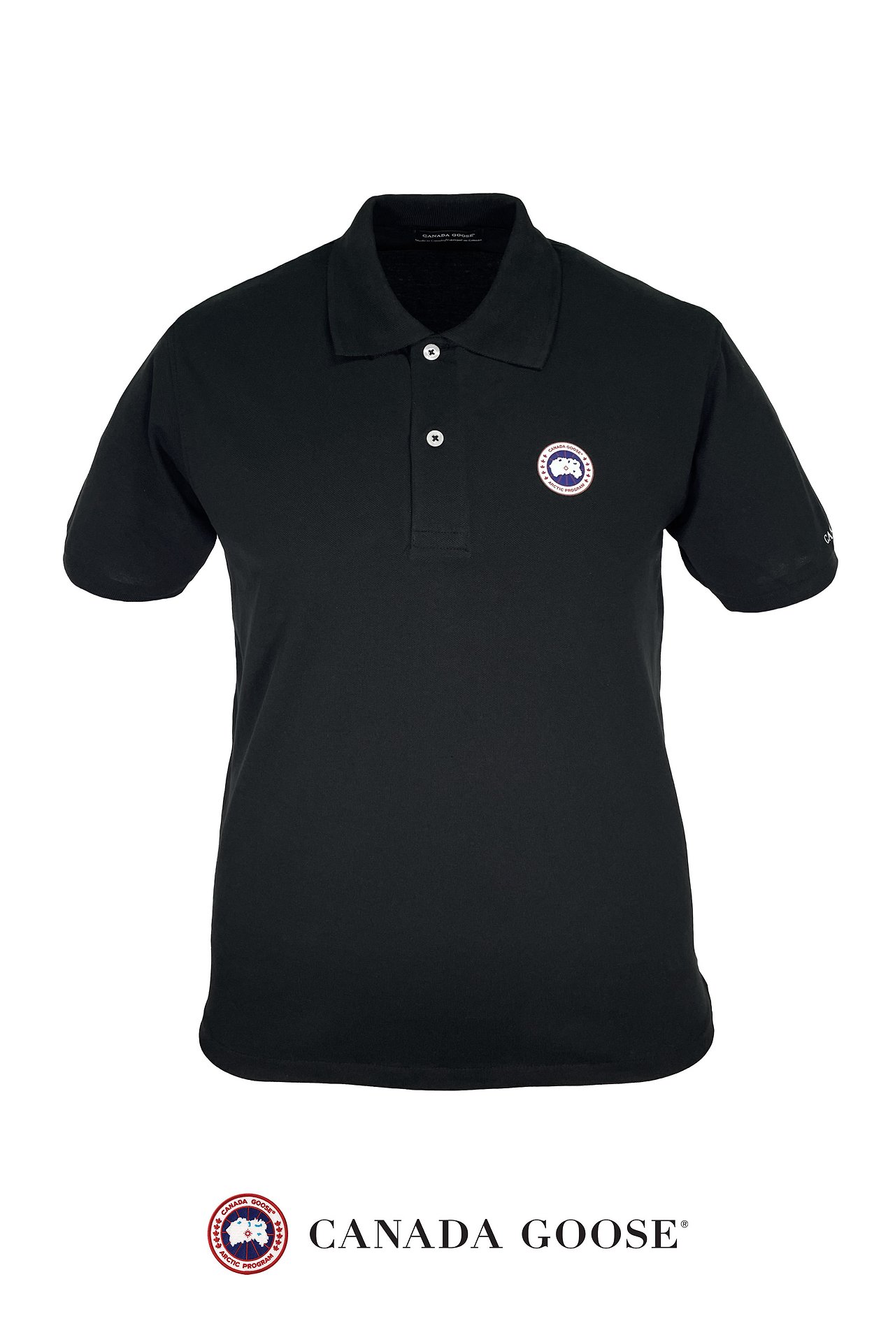CANADA GOOSE 캐나다구스 버클리 로고 스트레치 코튼 pk 하프 폴로 티셔츠 2COLOR